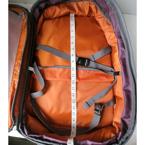 Ebags Mother Lode Travel Backpack Purple Convertible Luggage Expandable 117769 - Picture 12 of 14